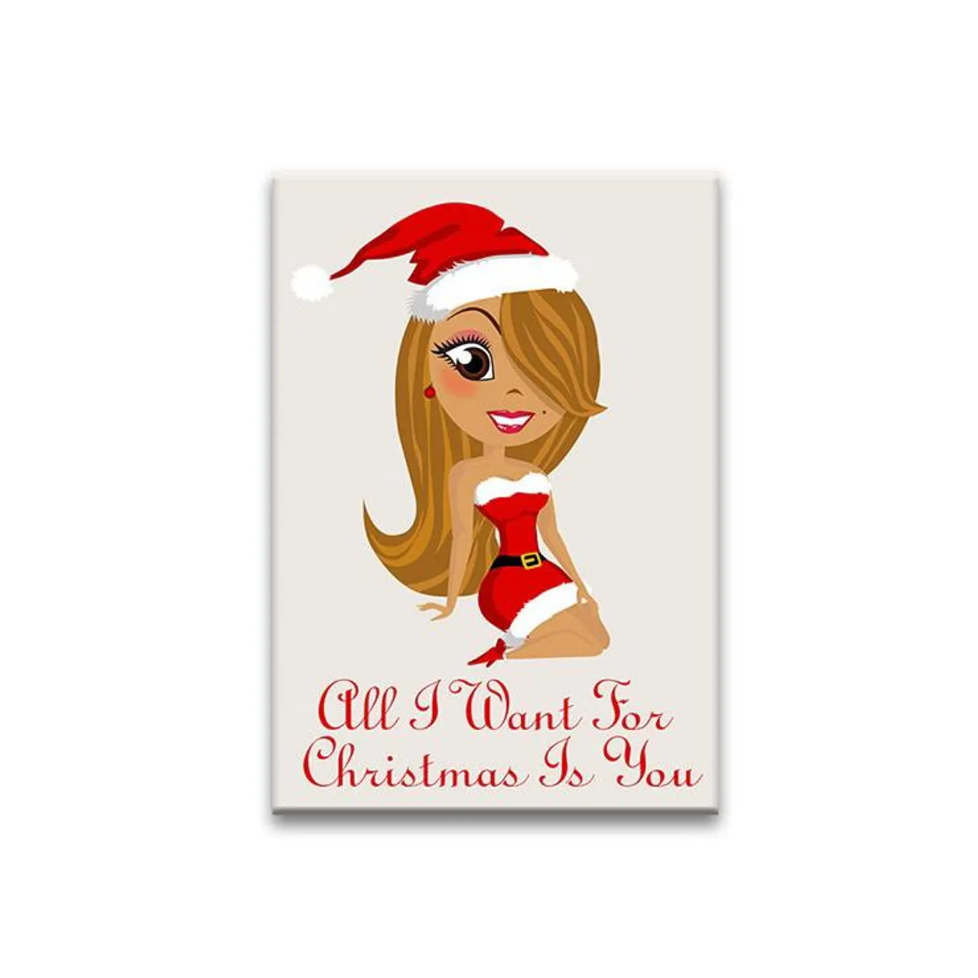 Mariah Carey All I Want For Christmas Caricature magnet