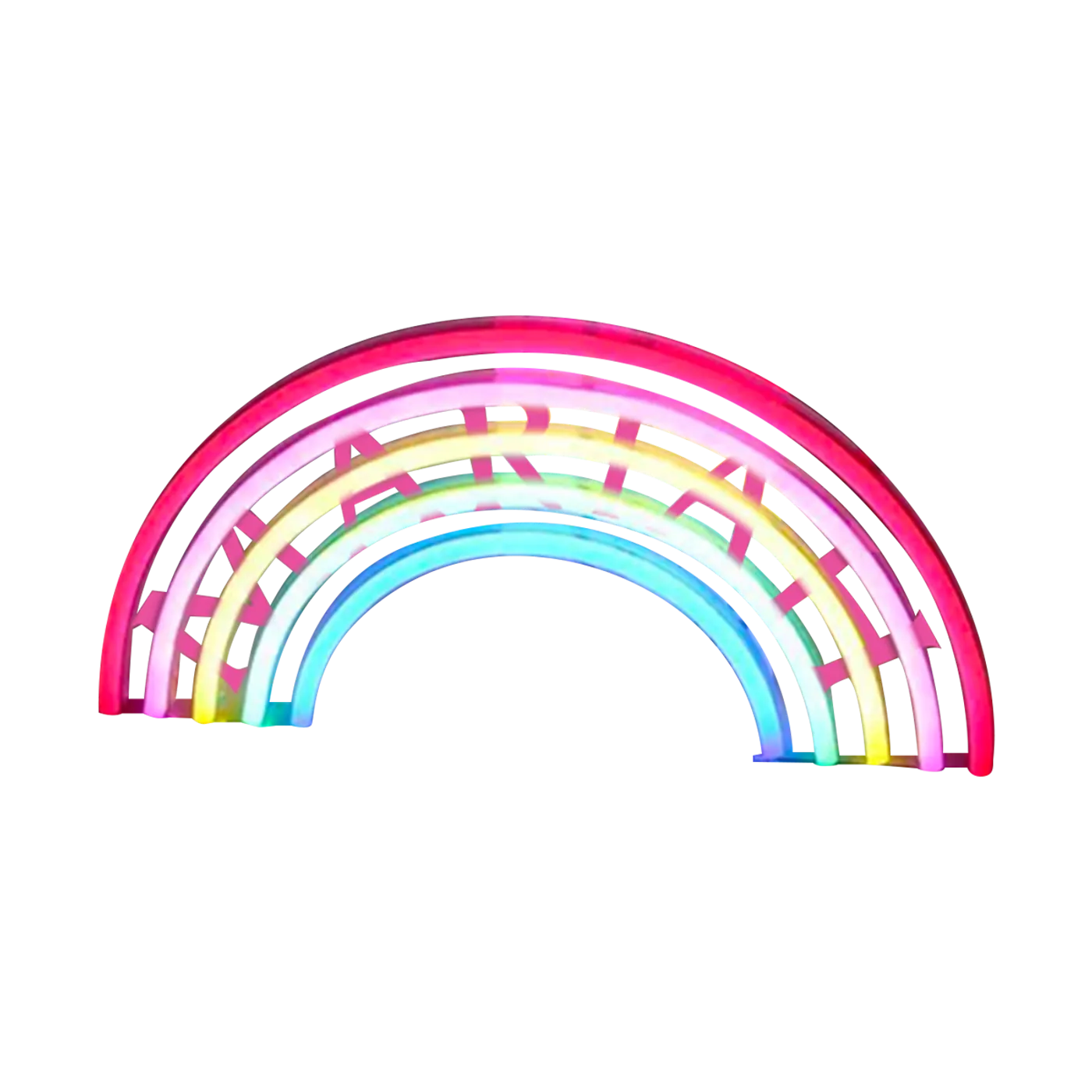 Mariah Carey Neon Rainbow Sign