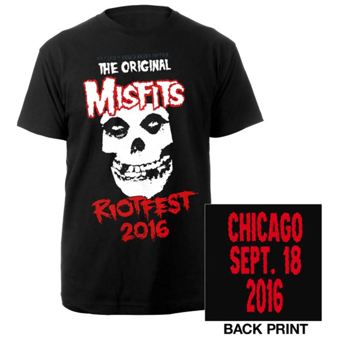 Misfits Riotfest 2016 Chicago Tee