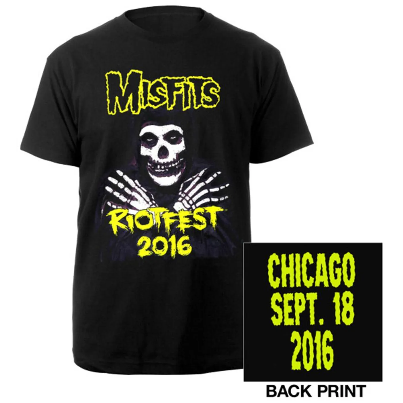 Misfits  2016 Riotfest Chicago Tee