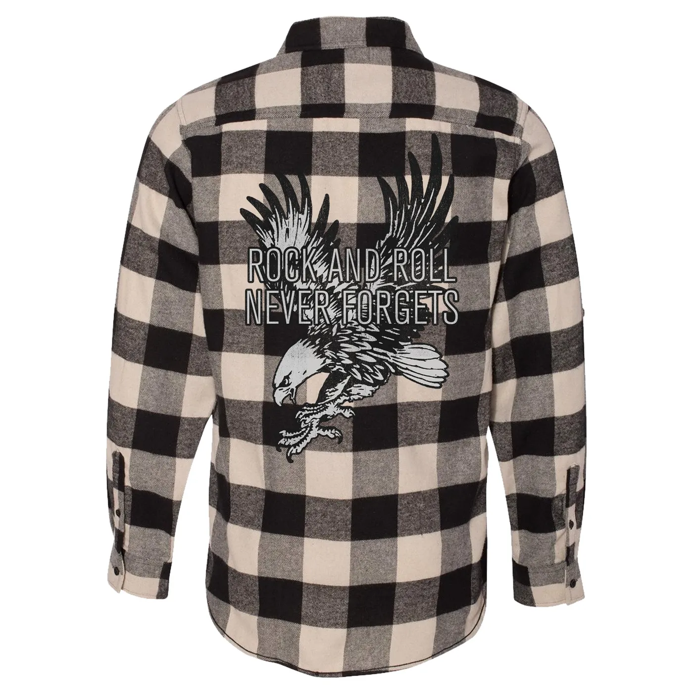 Bob Seger & The Silver Bullet Band Rock & Roll Never Forgets Flannel Shirt