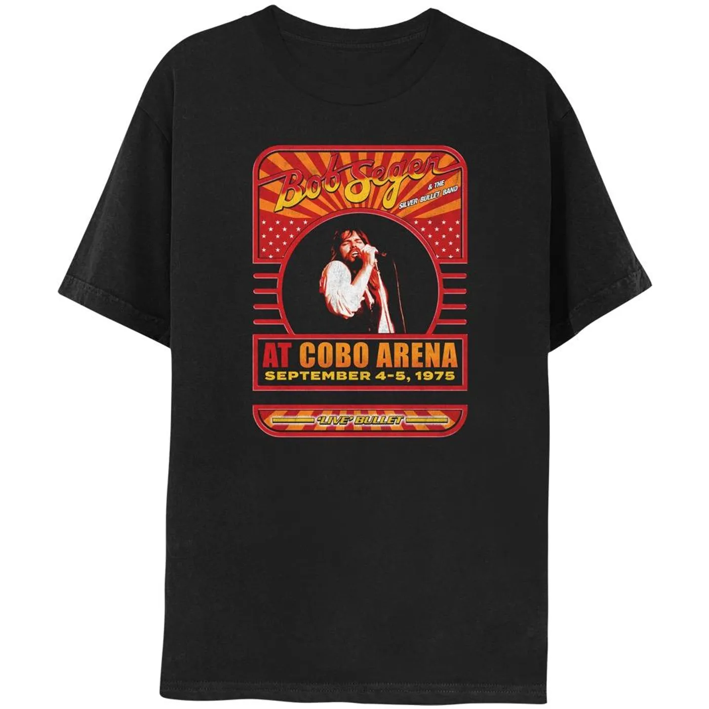 Bob Seger & The Silver Bullet Band Live Bullet Vintage Event Tee