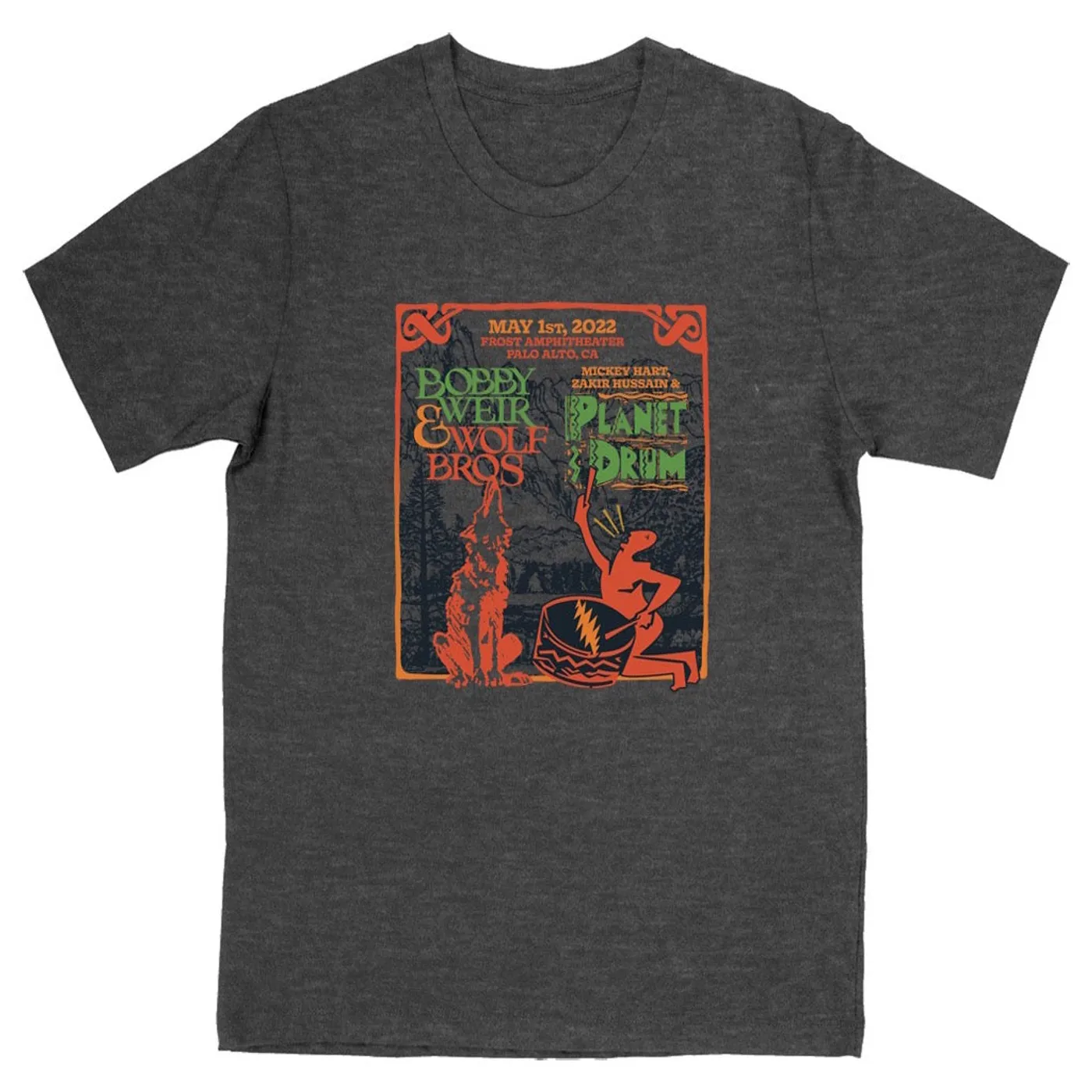 Bob Weir Bobby Weir & Wolf Bros Frost Amphitheater Event Tee