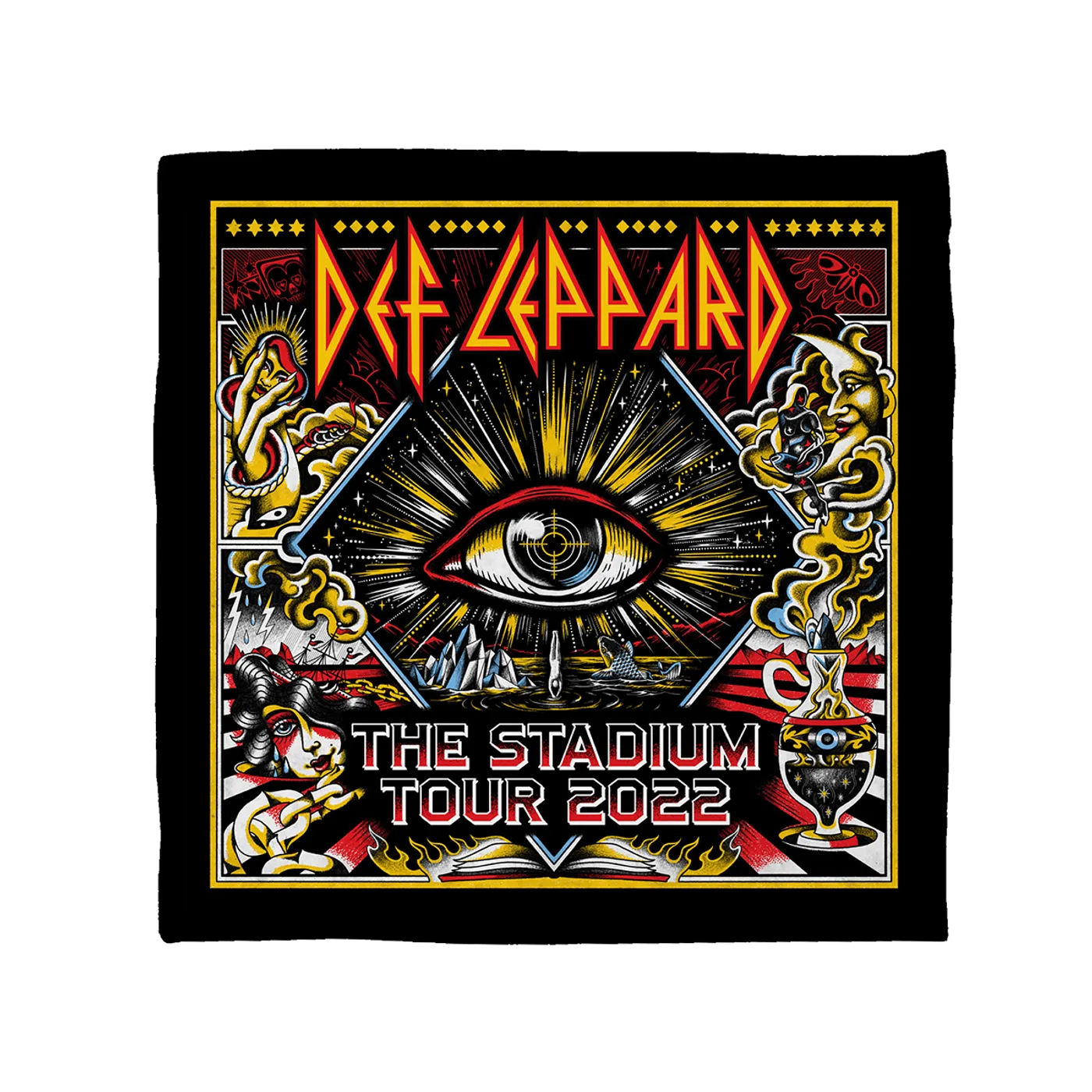 Def Leppard Stadium Tour 2022 Bandana