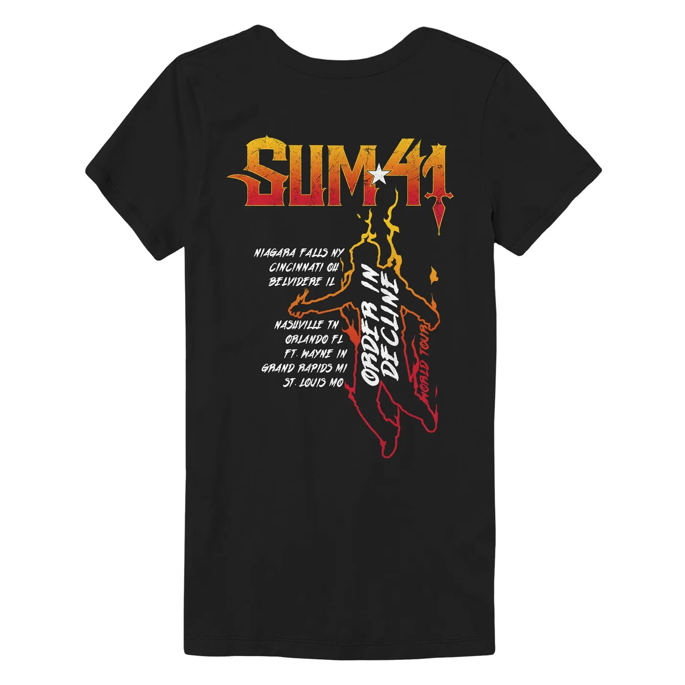 Sum 41 Order In Decline Photo Ladies Tee