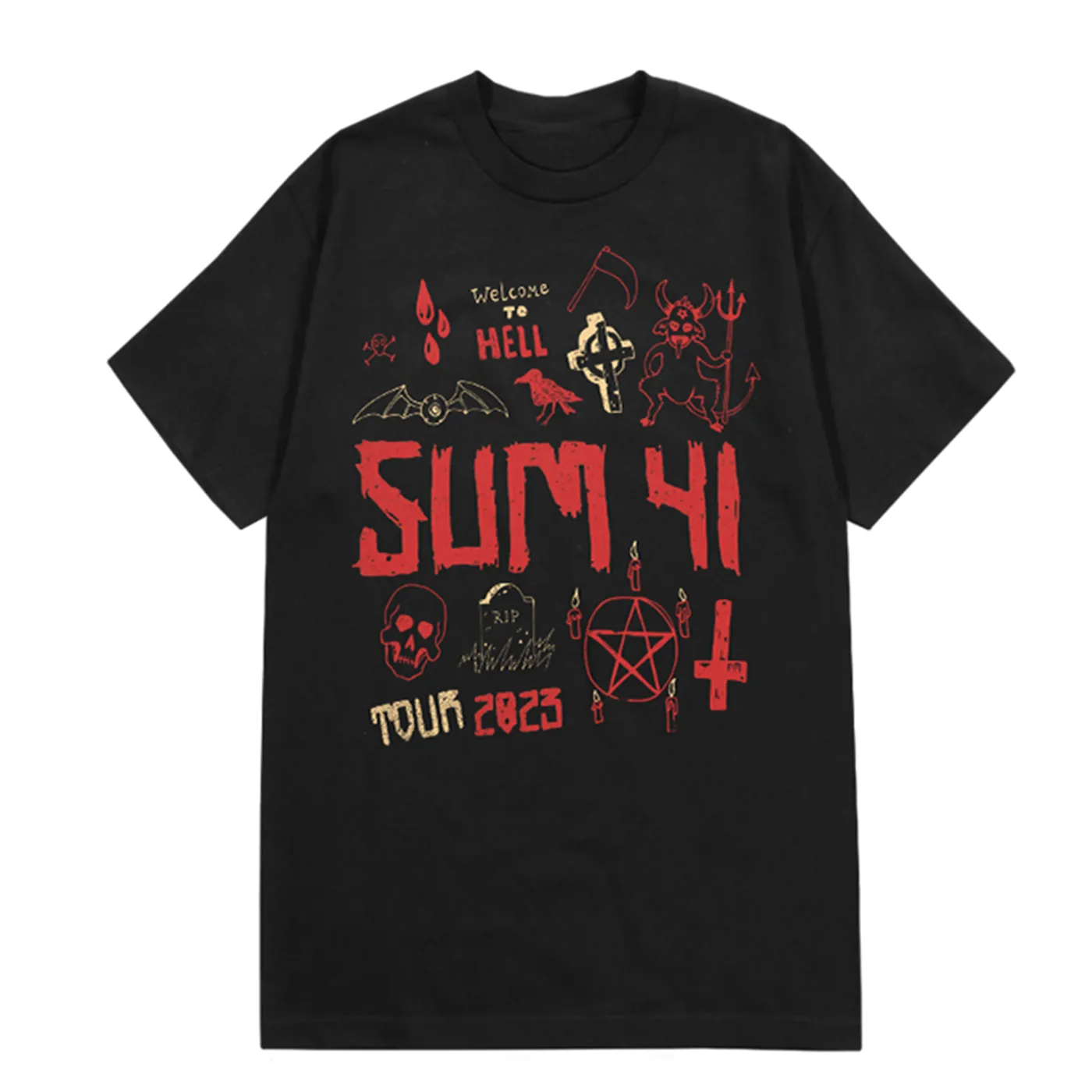 バンド ロック Tシャツ SUM41 ブラック : Tシャツ専門店 T1500