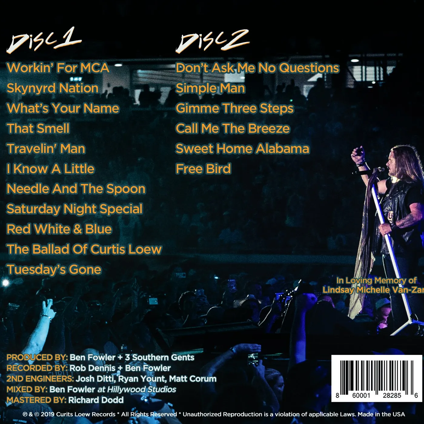 Lynyrd Skynyrd Last of the Street Survivors Farewell Tour Lyve! CD