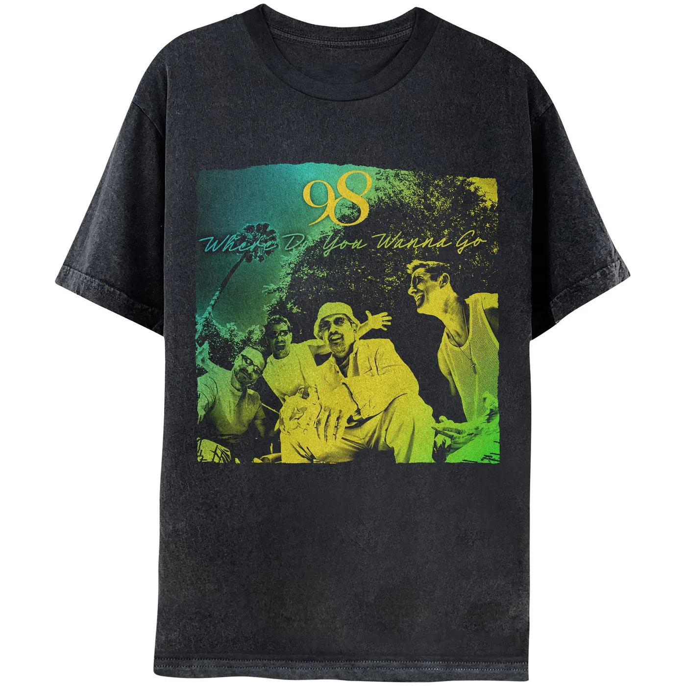 98 Degrees Where Do You Wanna Go Photo Tee