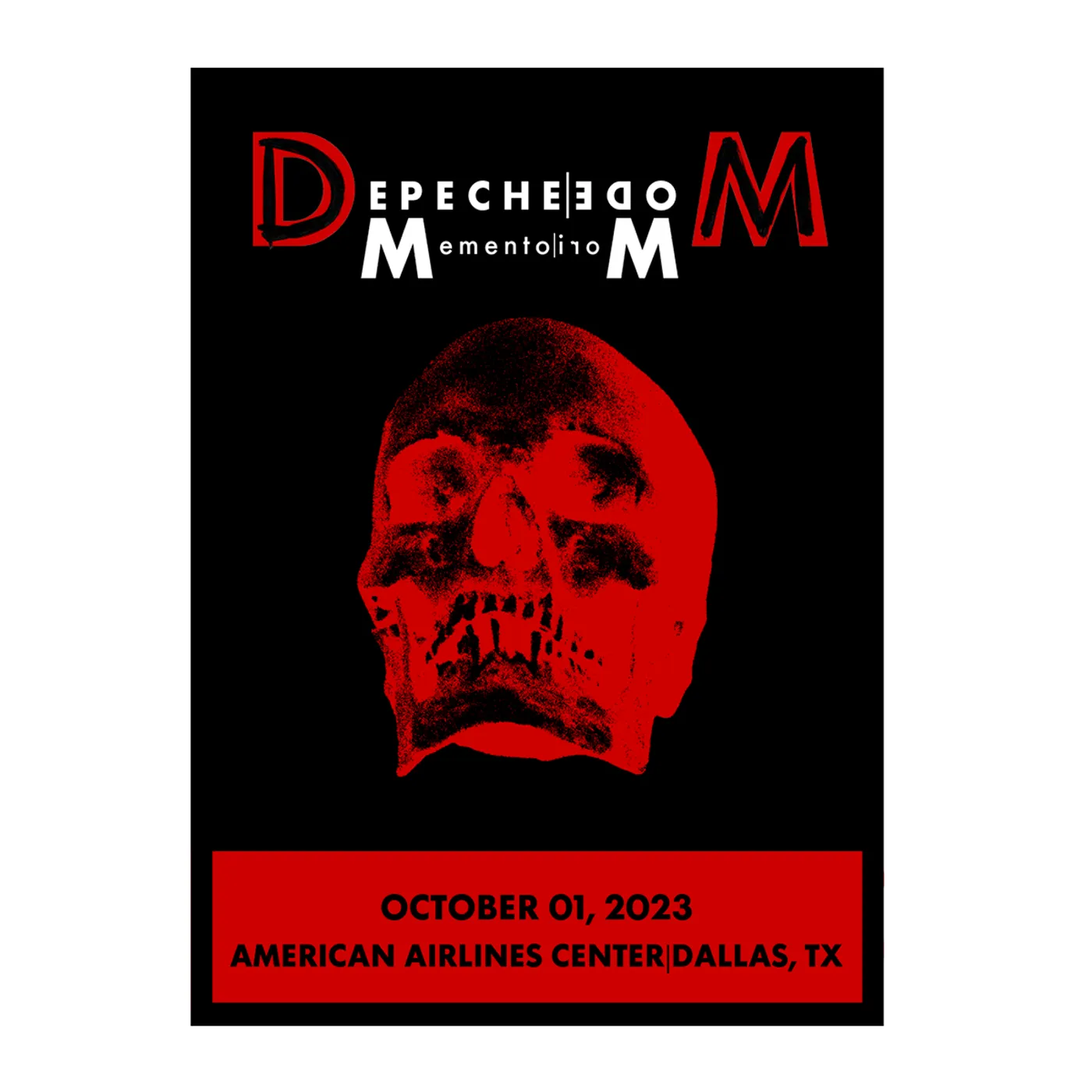 Depeche Mode Memento Mori Tour 2023 Dallas Screen Print Poster Limited Edition