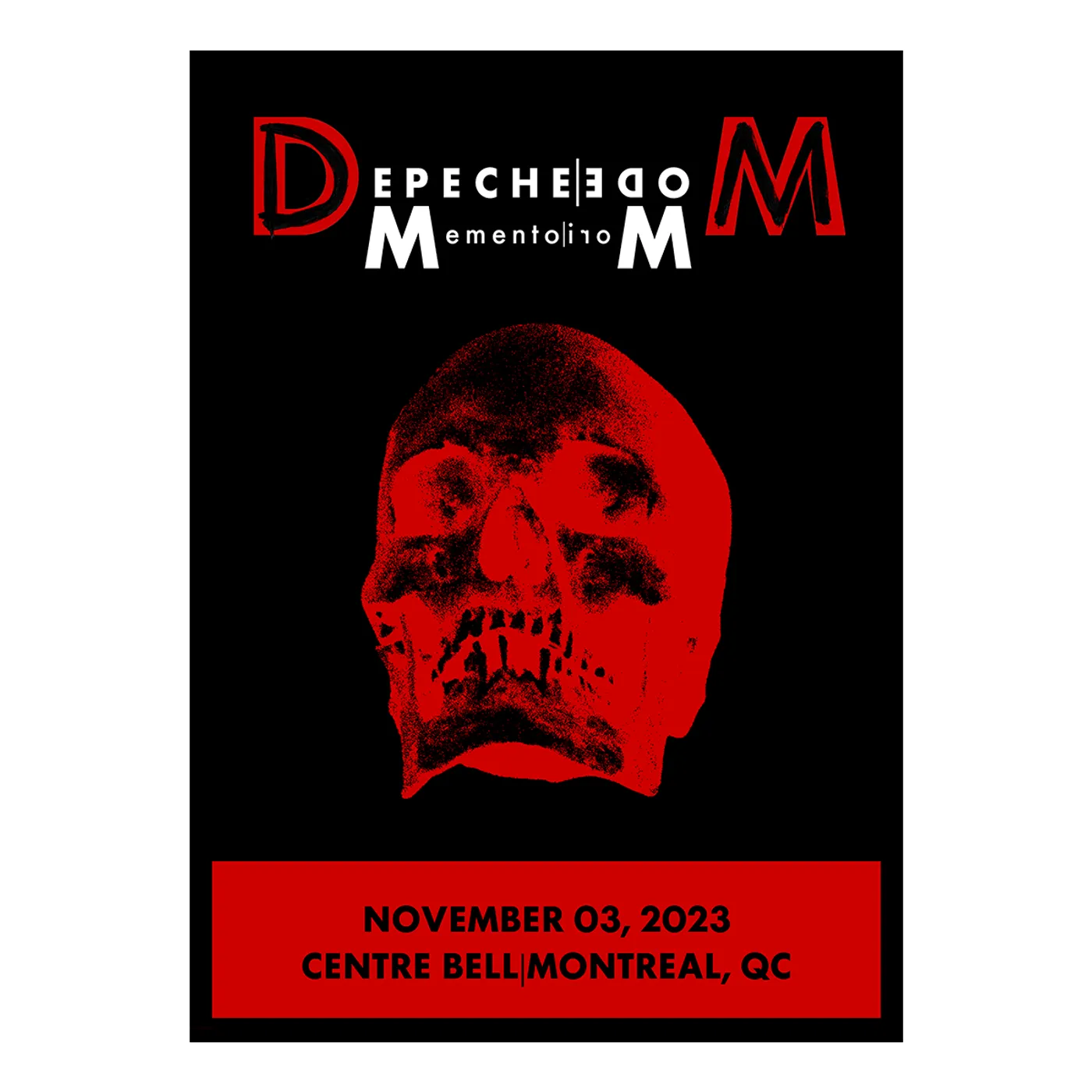 Depeche Mode Memento Mori Tour 2023 Montreal Screen Print Poster Limited Edition