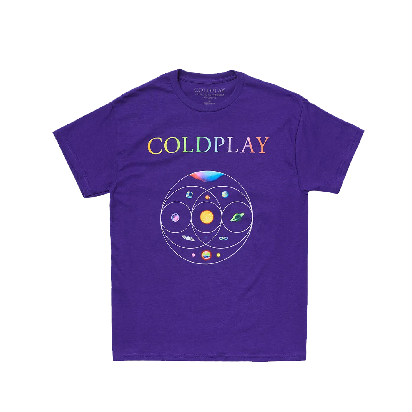 Coldplay MUSIC OF THE SPHERES PURPLE TOUR TEE