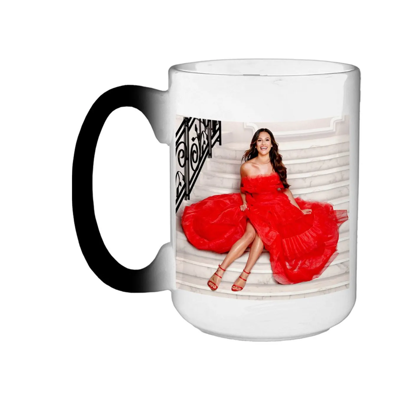 Lea Michele Christmas In The City Heat Reveal Coffee Mug
