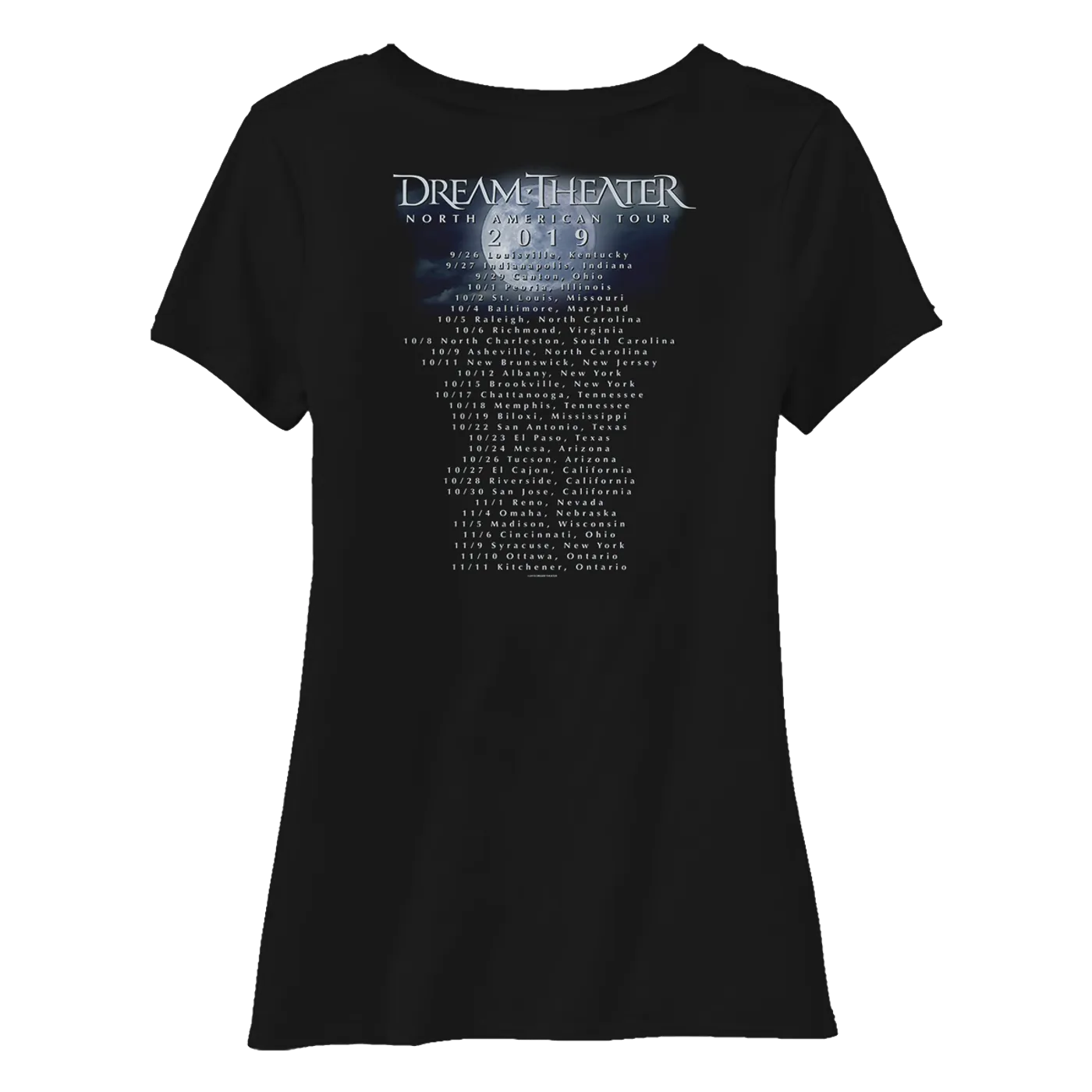 Dream Theater Women's Rose Petals North American Tour 2019 V-Neck