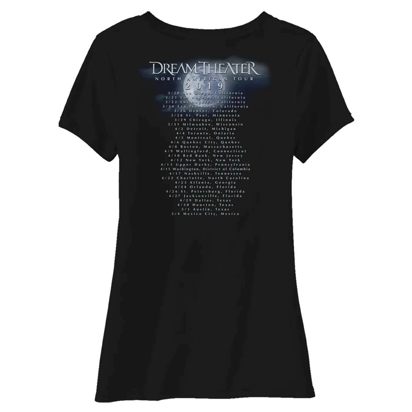 Dream Theater Women's Rose Petals North American Tour 2019 Scoop Neck