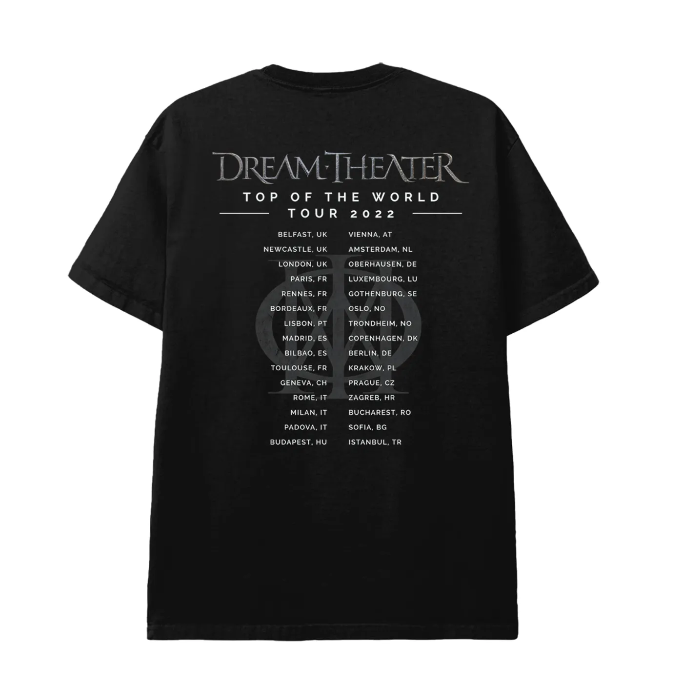 Dream Theater A View From The Top Of The World European Tour 2022 Tee