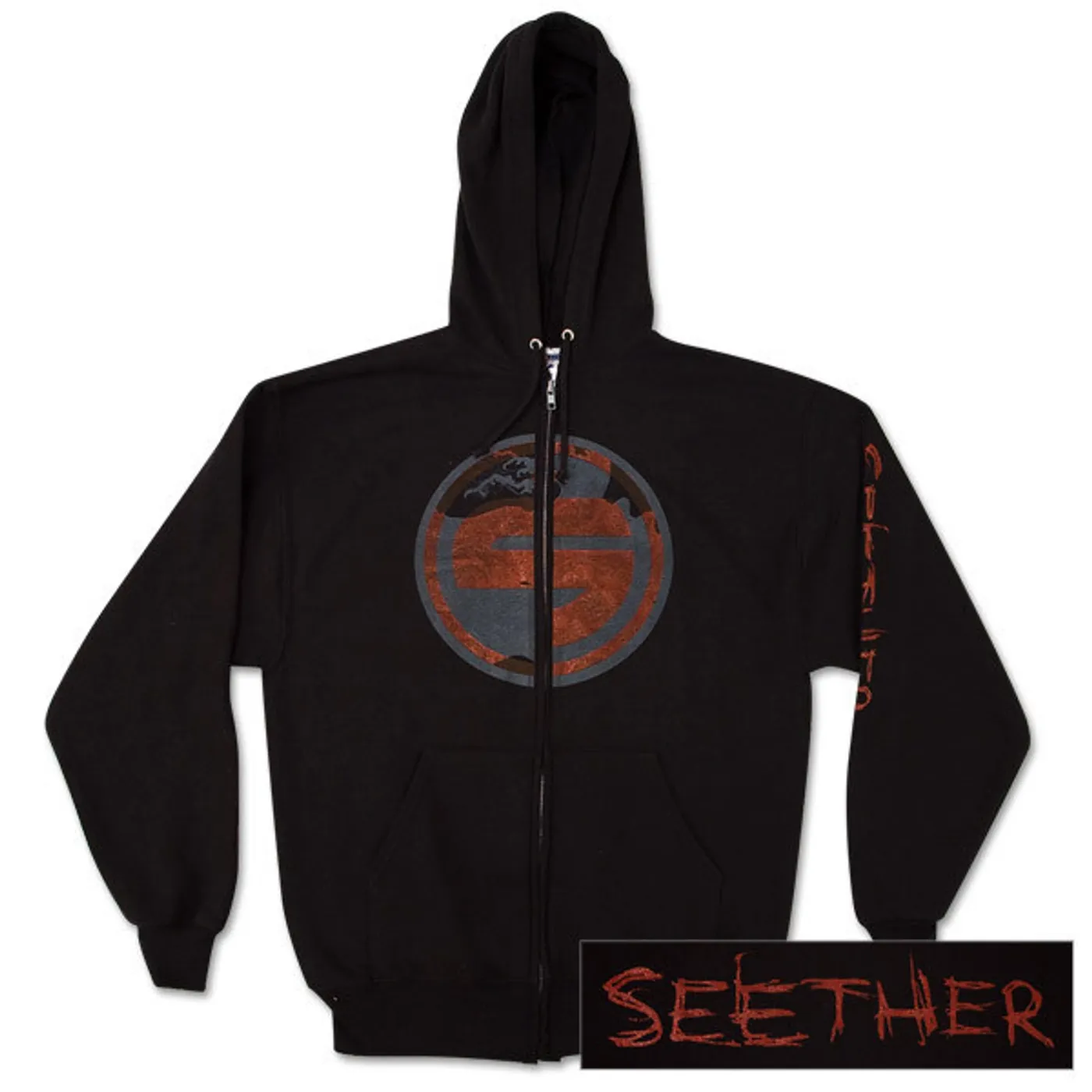 Seether Wave Zip-Front Hoodie