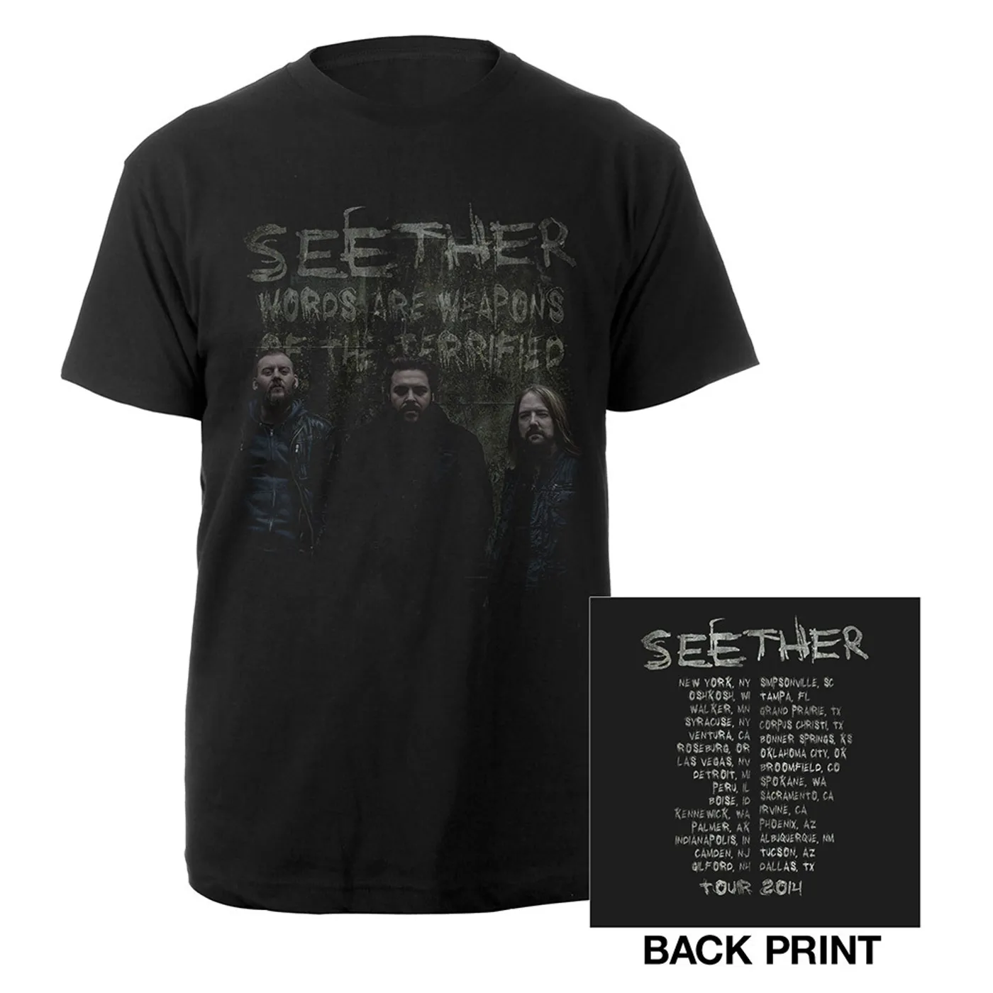 Seether Fall Photo Itinerary Tee