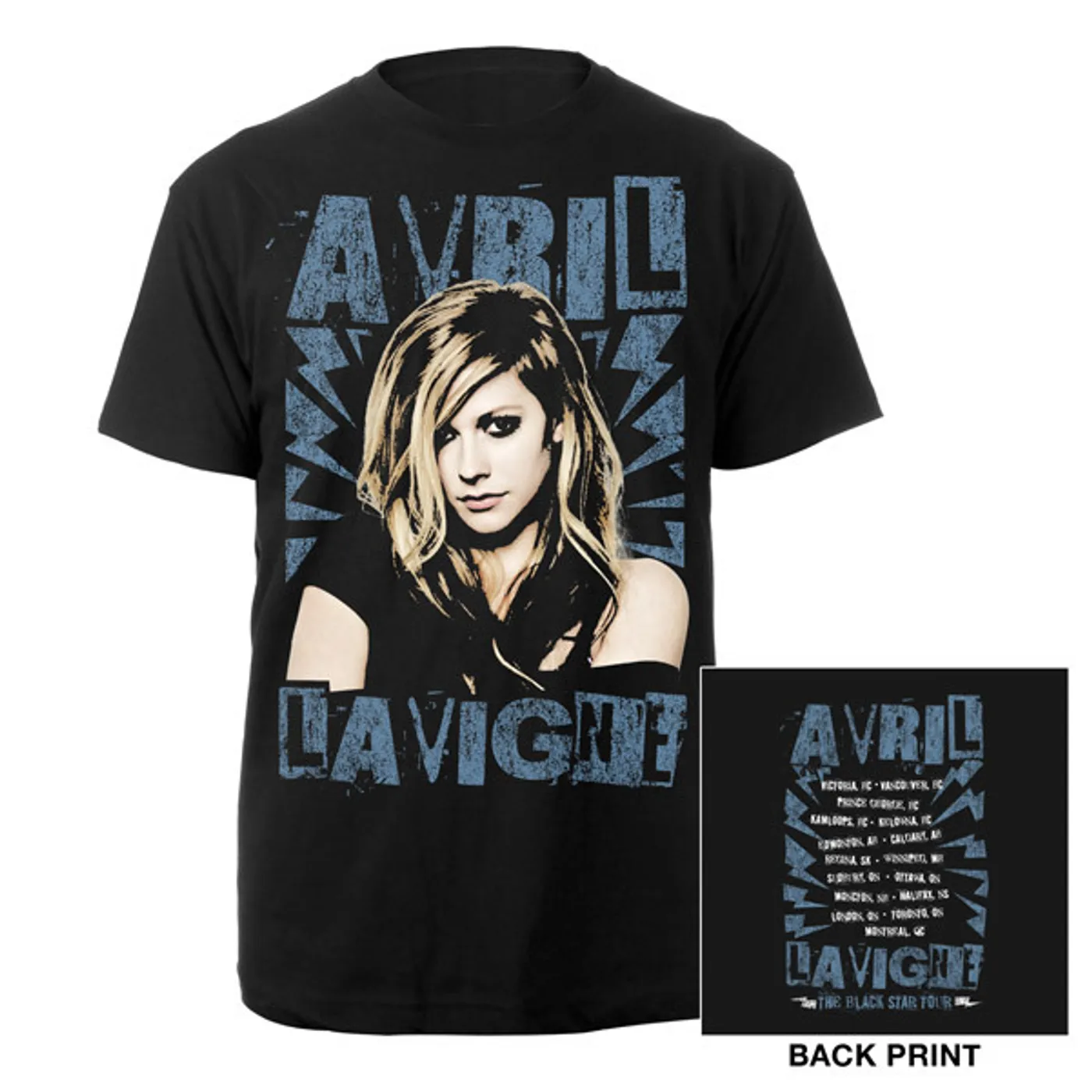 Avril Lavigne Black Star Tour Photo Tee