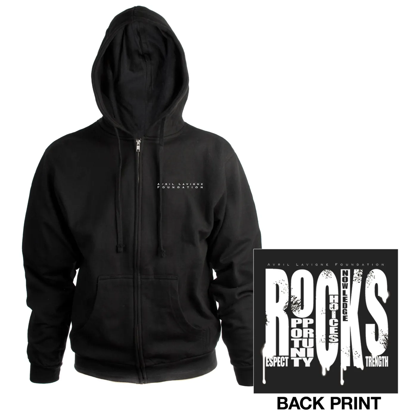 Avril Lavigne R.O.C.K.S Zip-Up Hooded Sweatshirt