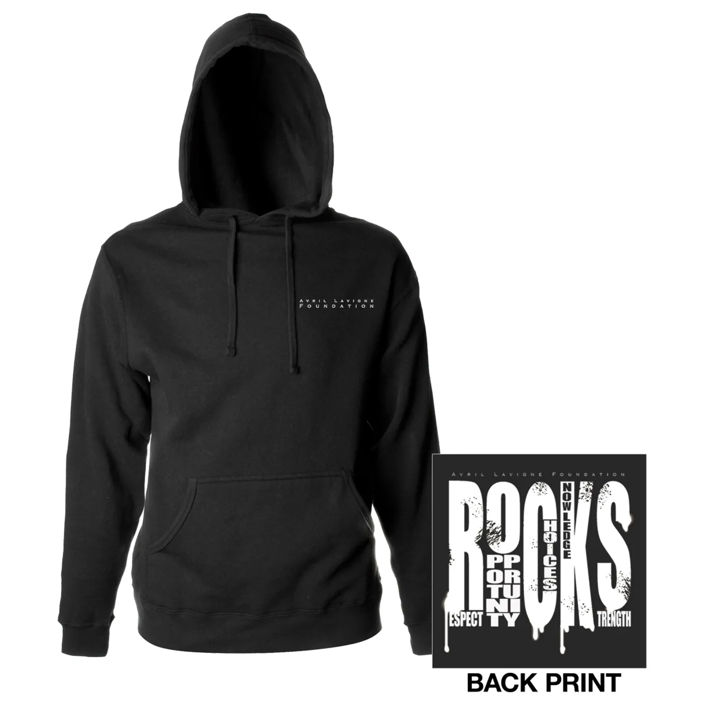 Avril Lavigne R.O.C.K.S Pull-over Hooded Sweatshirt