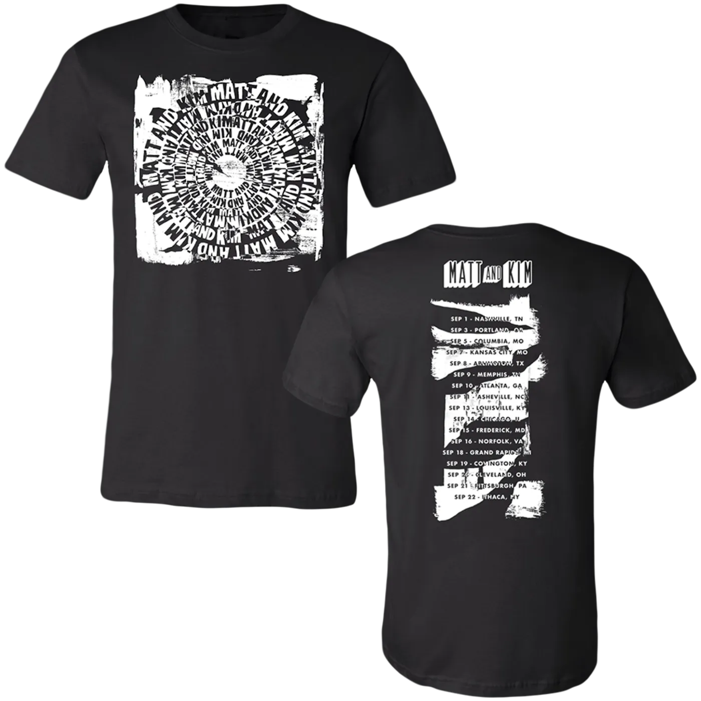 Matt and Kim Fall 2018 Spiral Tour Tee