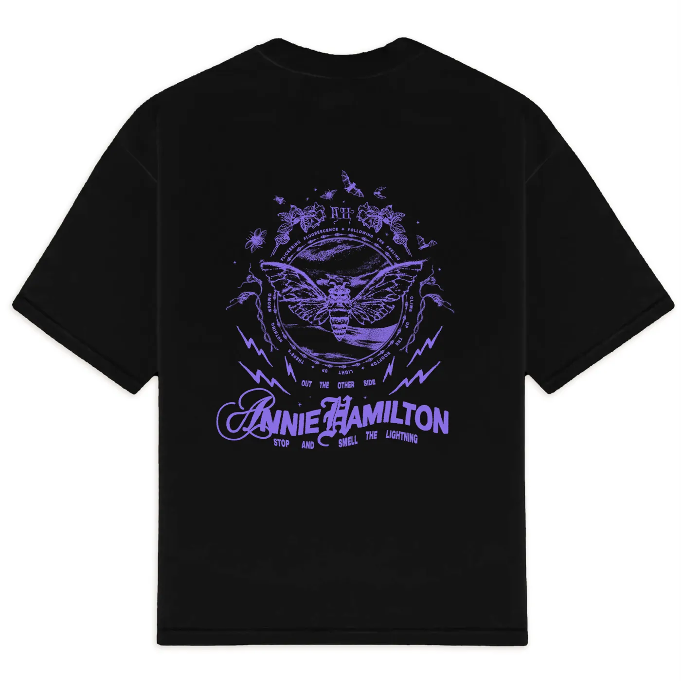 annie hamilton STOP AND SMELL THE LIGHTNING ~ HEMP TSHIRT