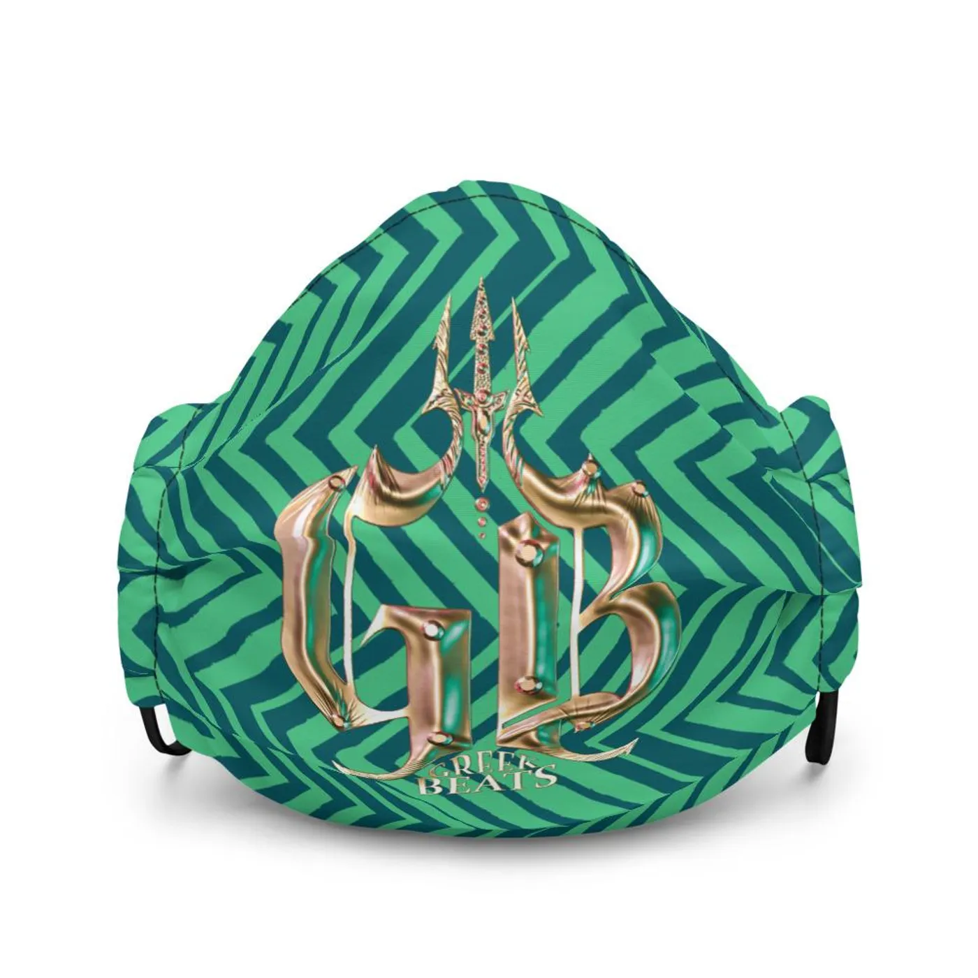 Jhakari Neptune Abstract Gold GB Premium face mask