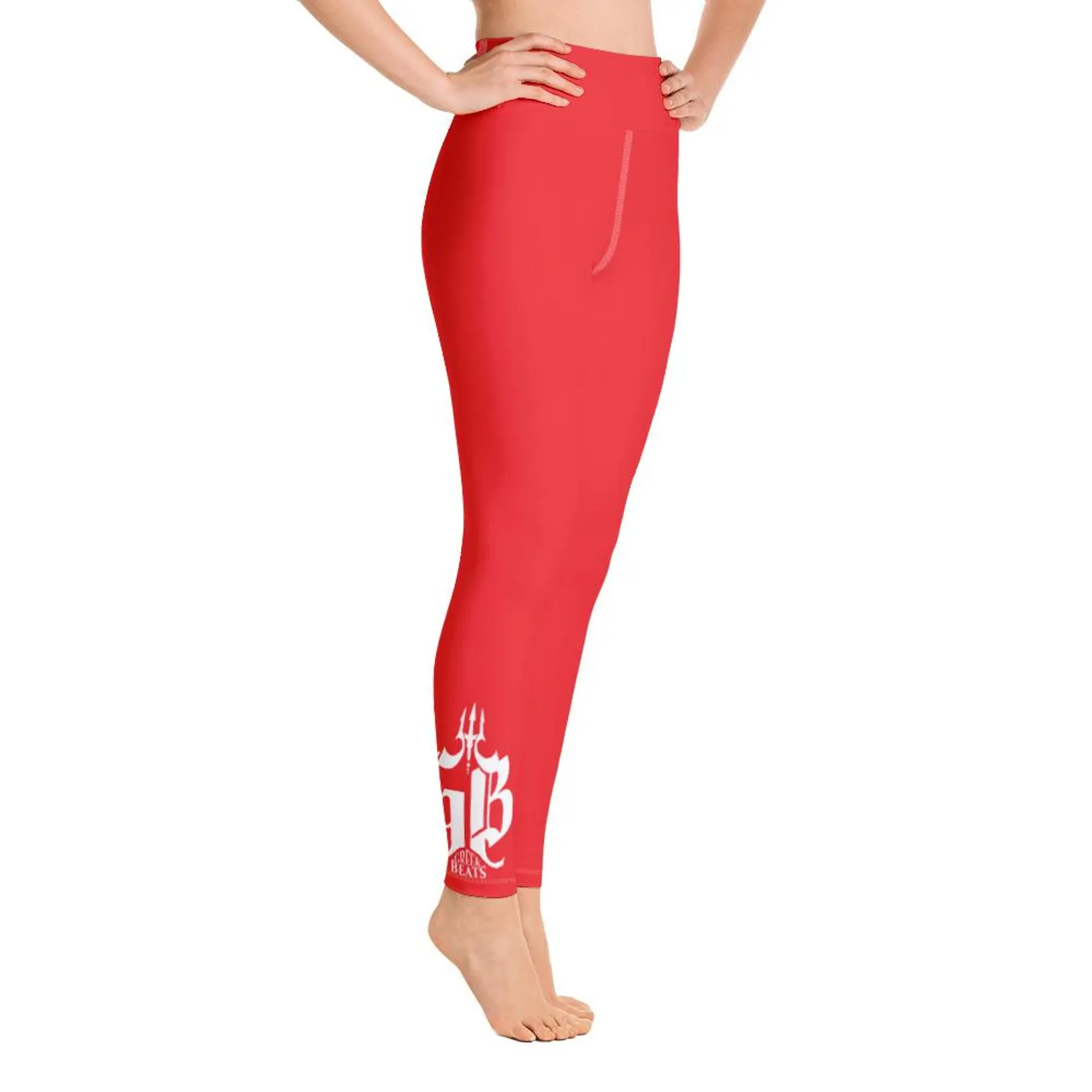Jhakari Neptune Red GB Yoga Leggings
