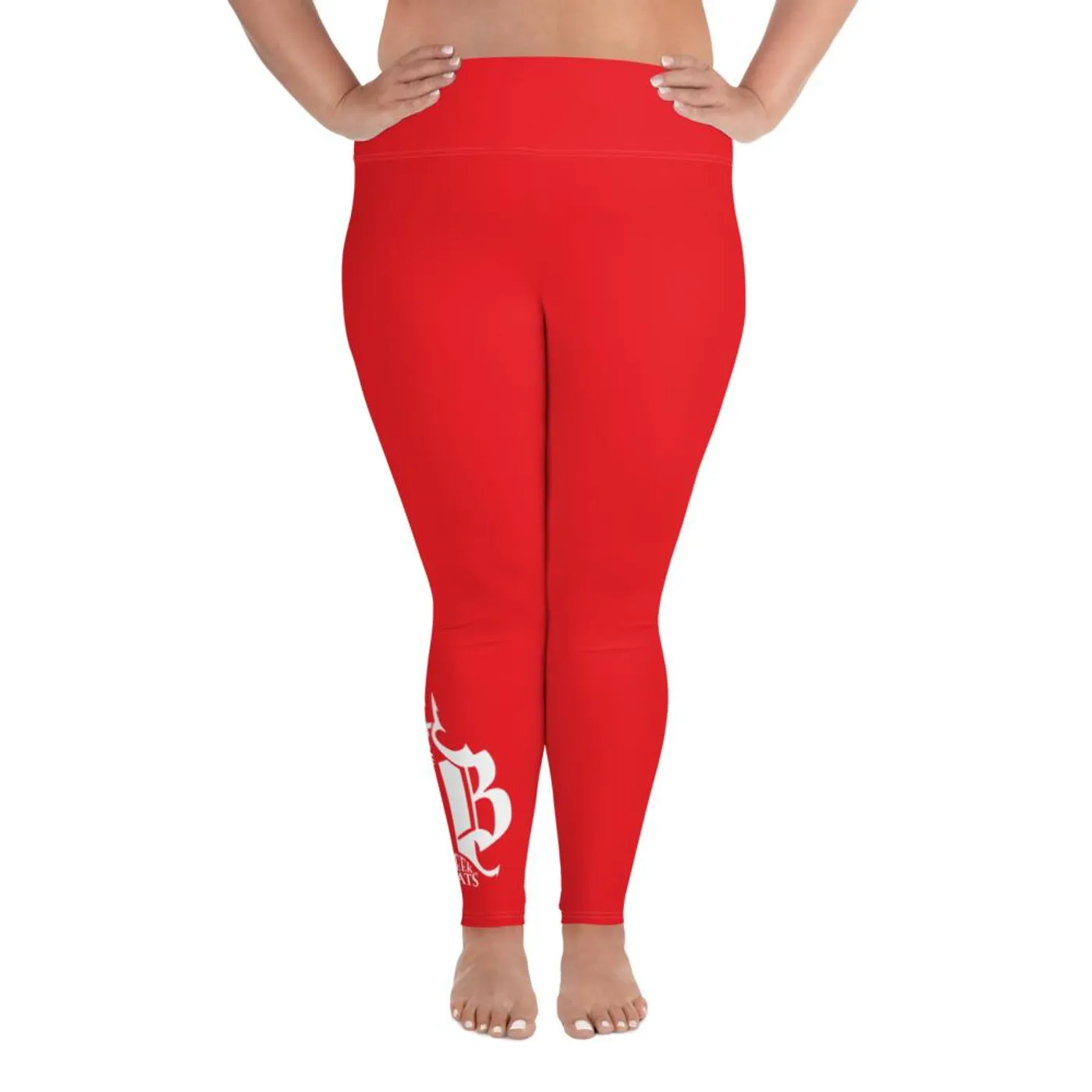 Jhakari Neptune Red Plus Size GB Leggings