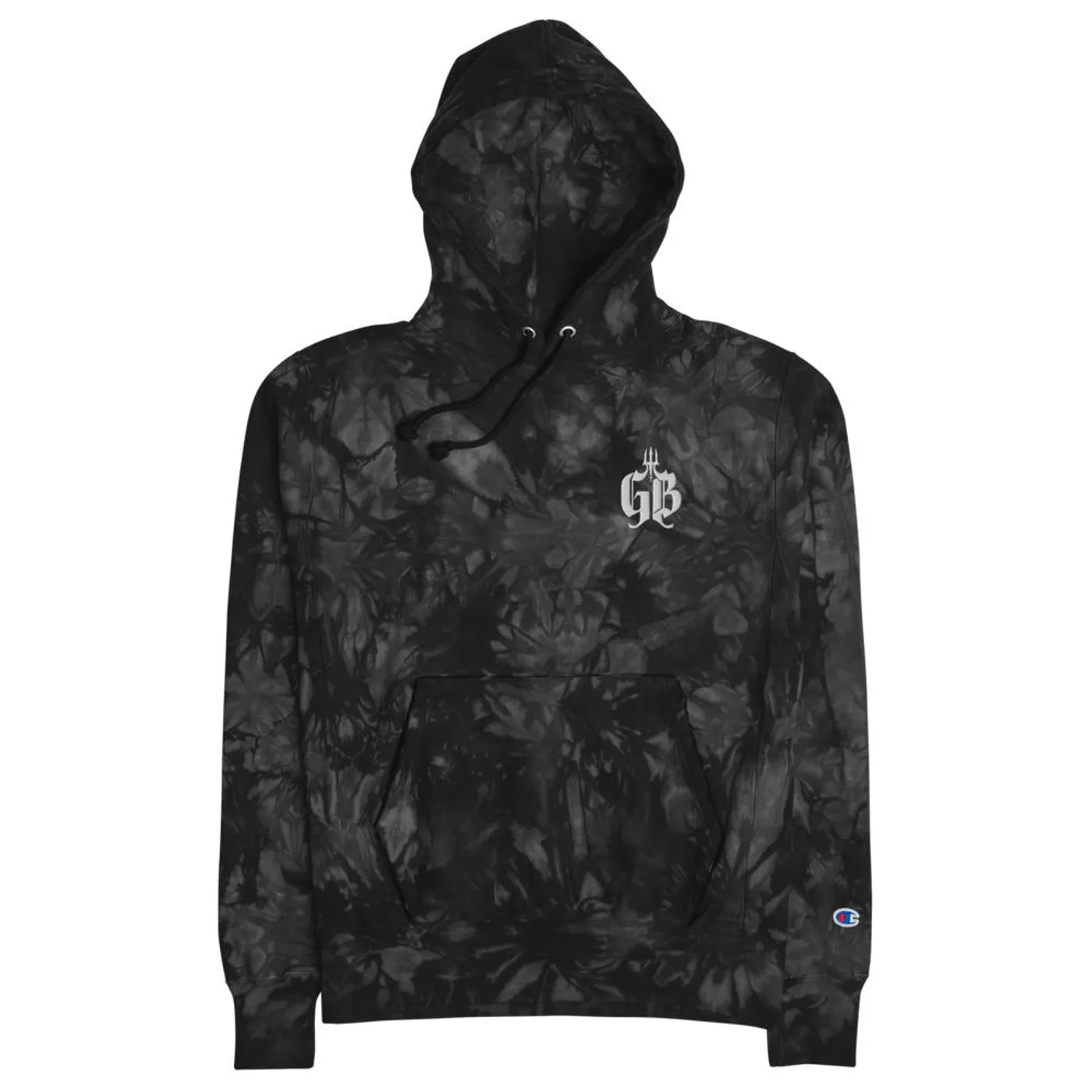 Jhakari Neptune GB Embroidered Champion tie-dye hoodie