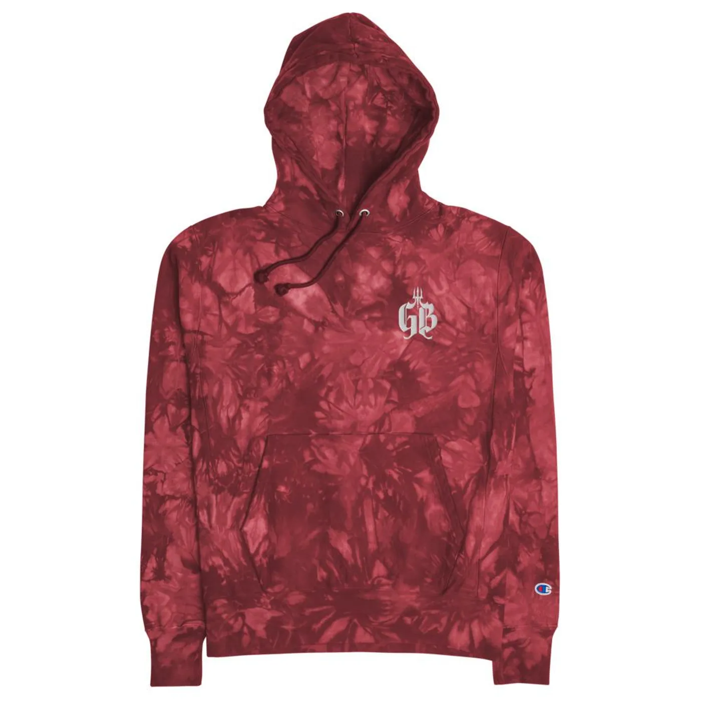Jhakari Neptune GB Embroidered Champion tie-dye hoodie