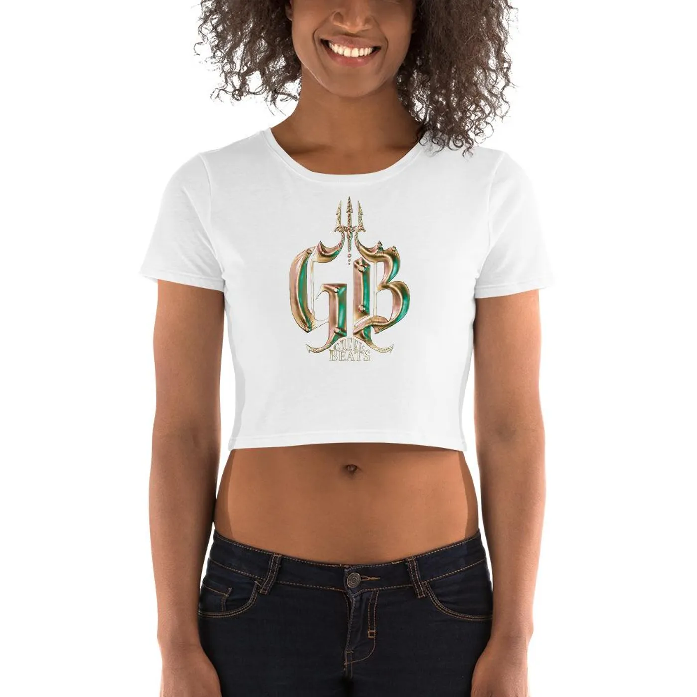 Jhakari Neptune Women’s Gold GB Crop Tee