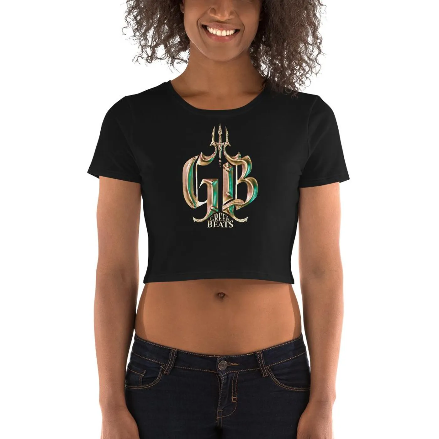 Jhakari Neptune Women’s Gold GB Crop Tee