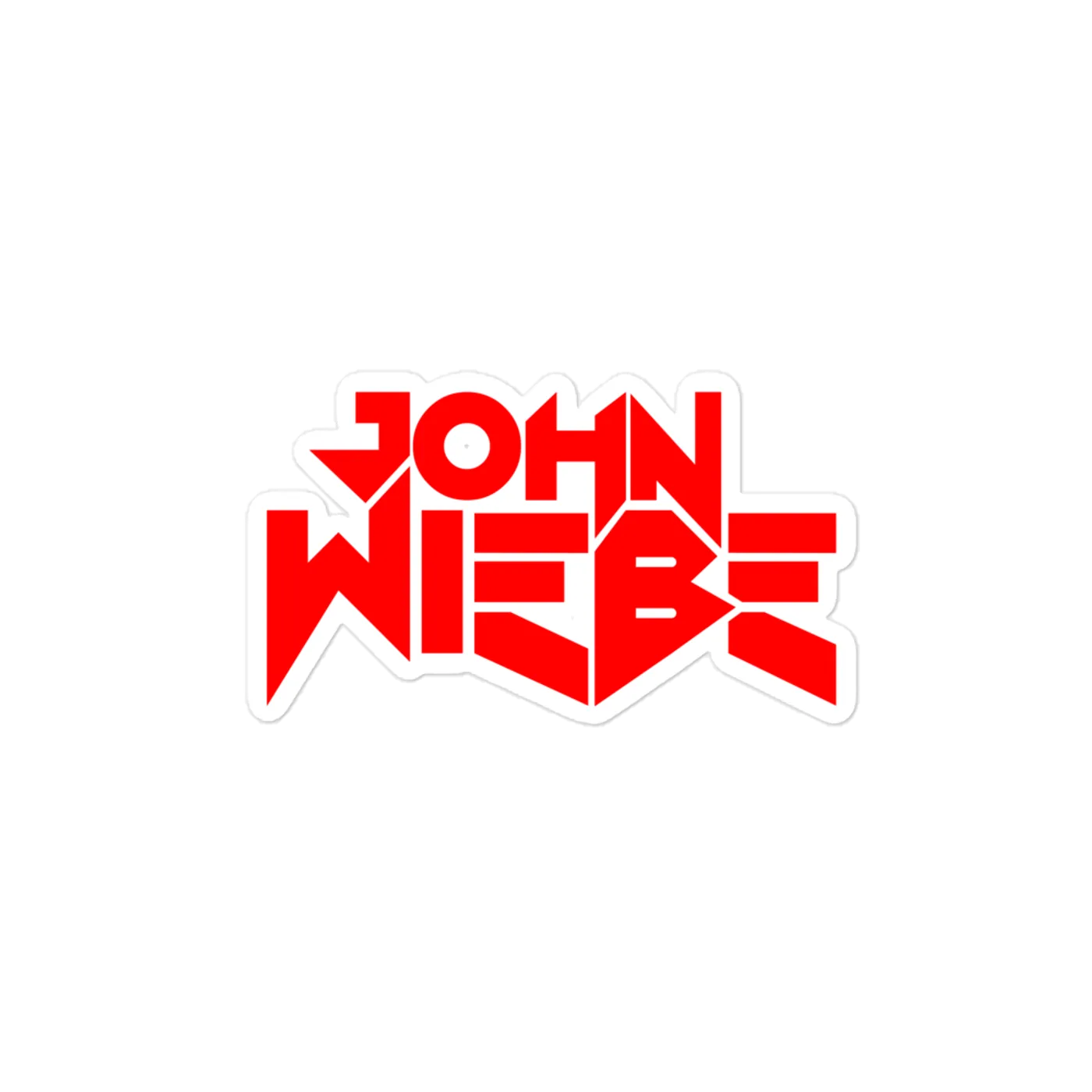 John Wiebe Logo Sticker ( 4 x 4 )