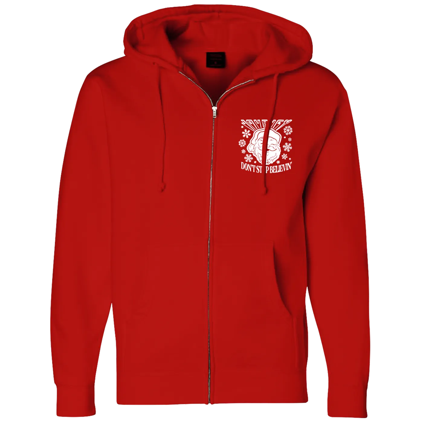 Journey Don't Stop Believin' Santa Zip Hoodie