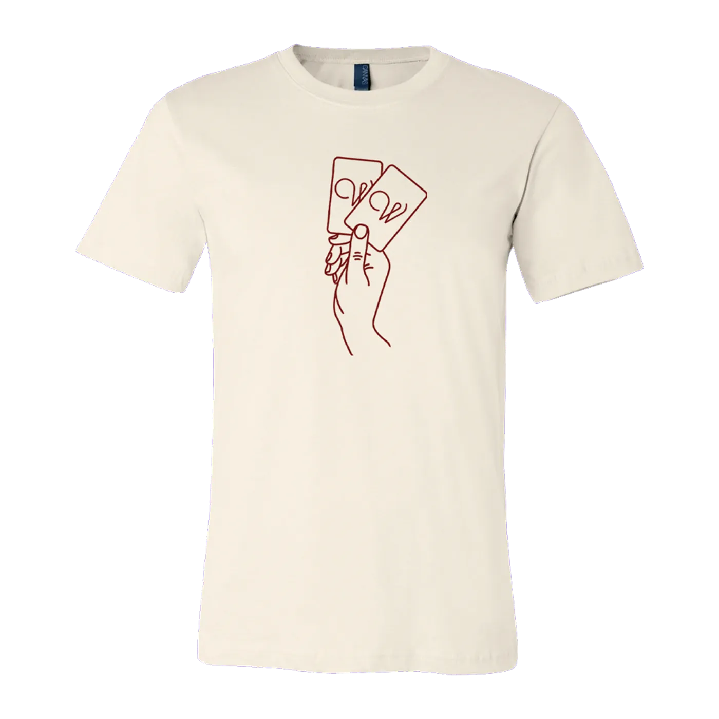 Wilder Woods Cards Tee - Natural