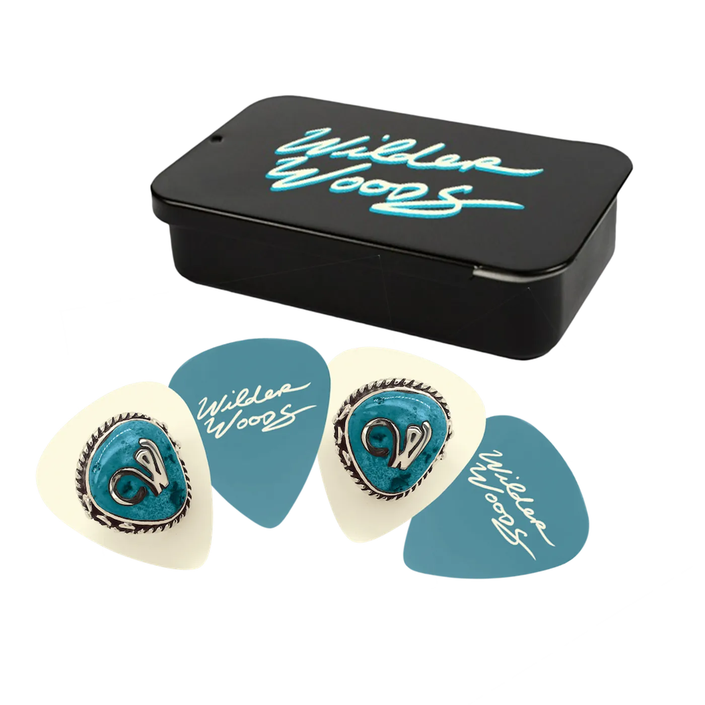 Wilder Woods Guitar Picks + Container