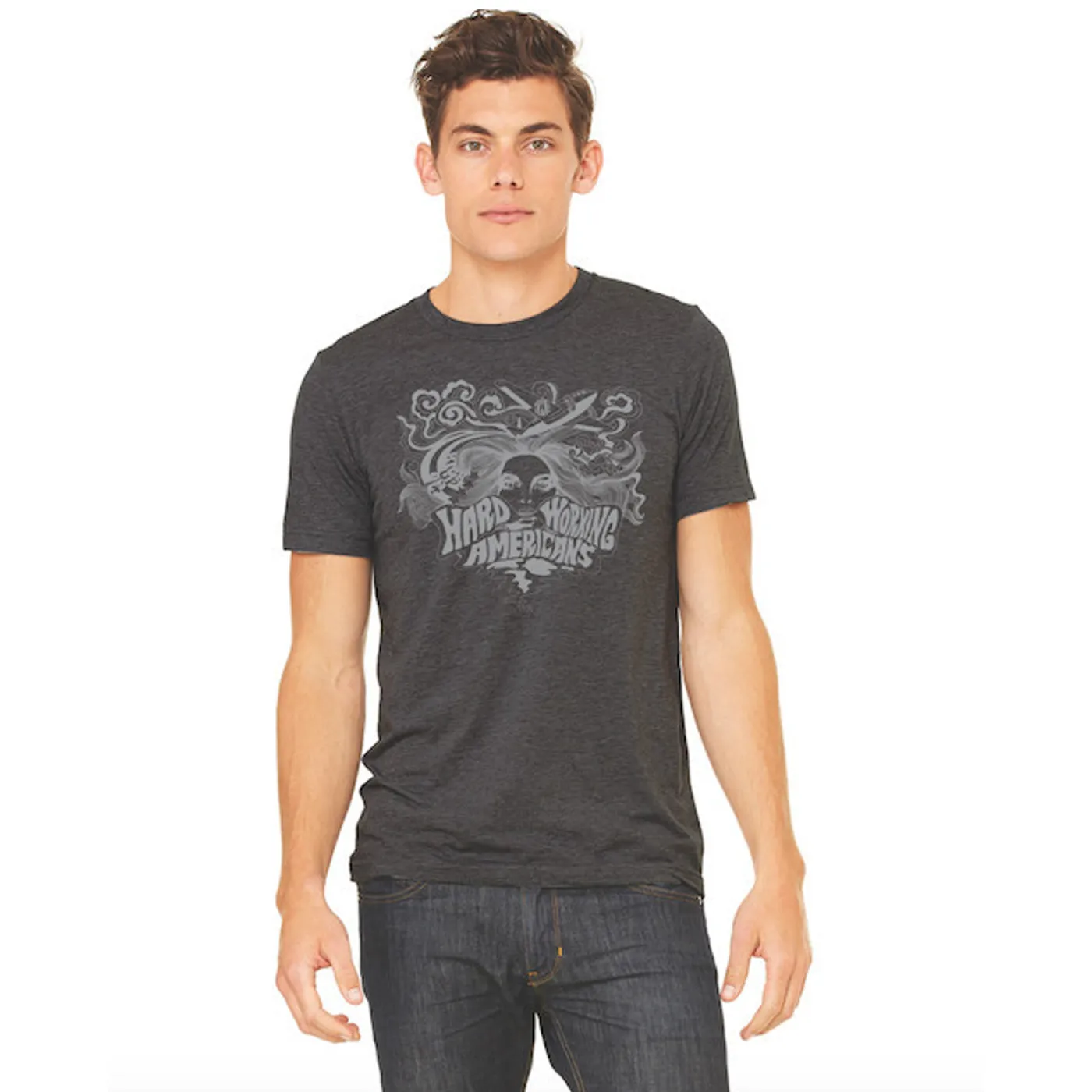 Hard Working Americans Charcoal Dope Is Dope Tour T-shirt