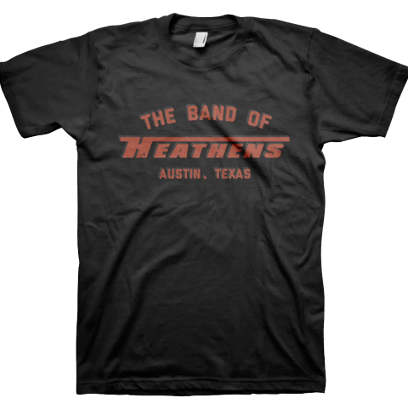 The Band Of Heathens Black Racing Stripe T-Shirt