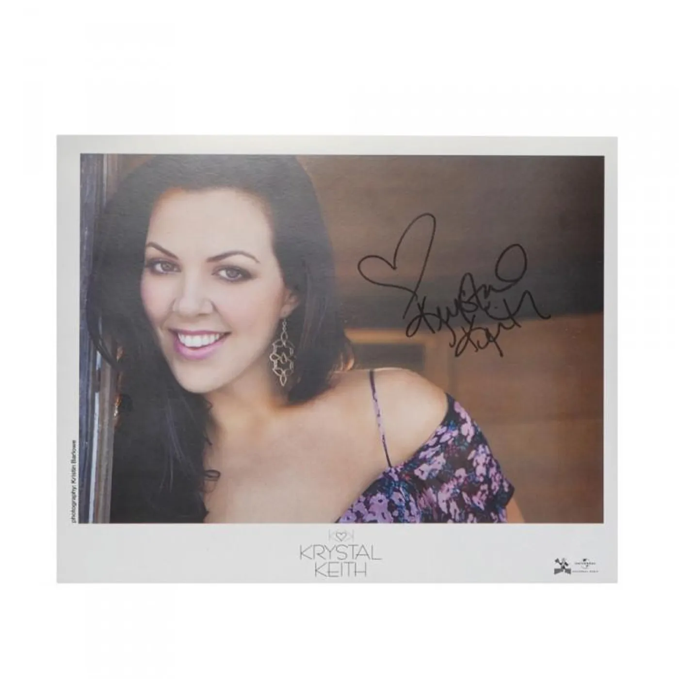 Signed Krystal Keith 8x10