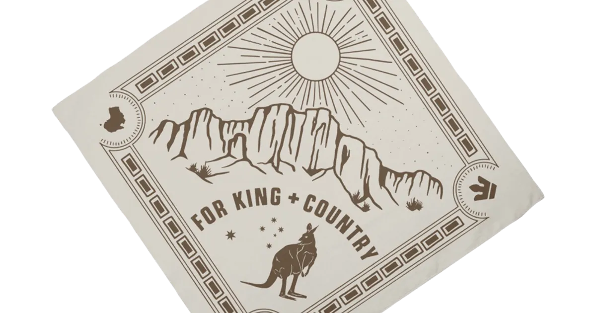 For King & Country Desert Tote Bag - Official Licensed 16x16 Inch Canvas Bag