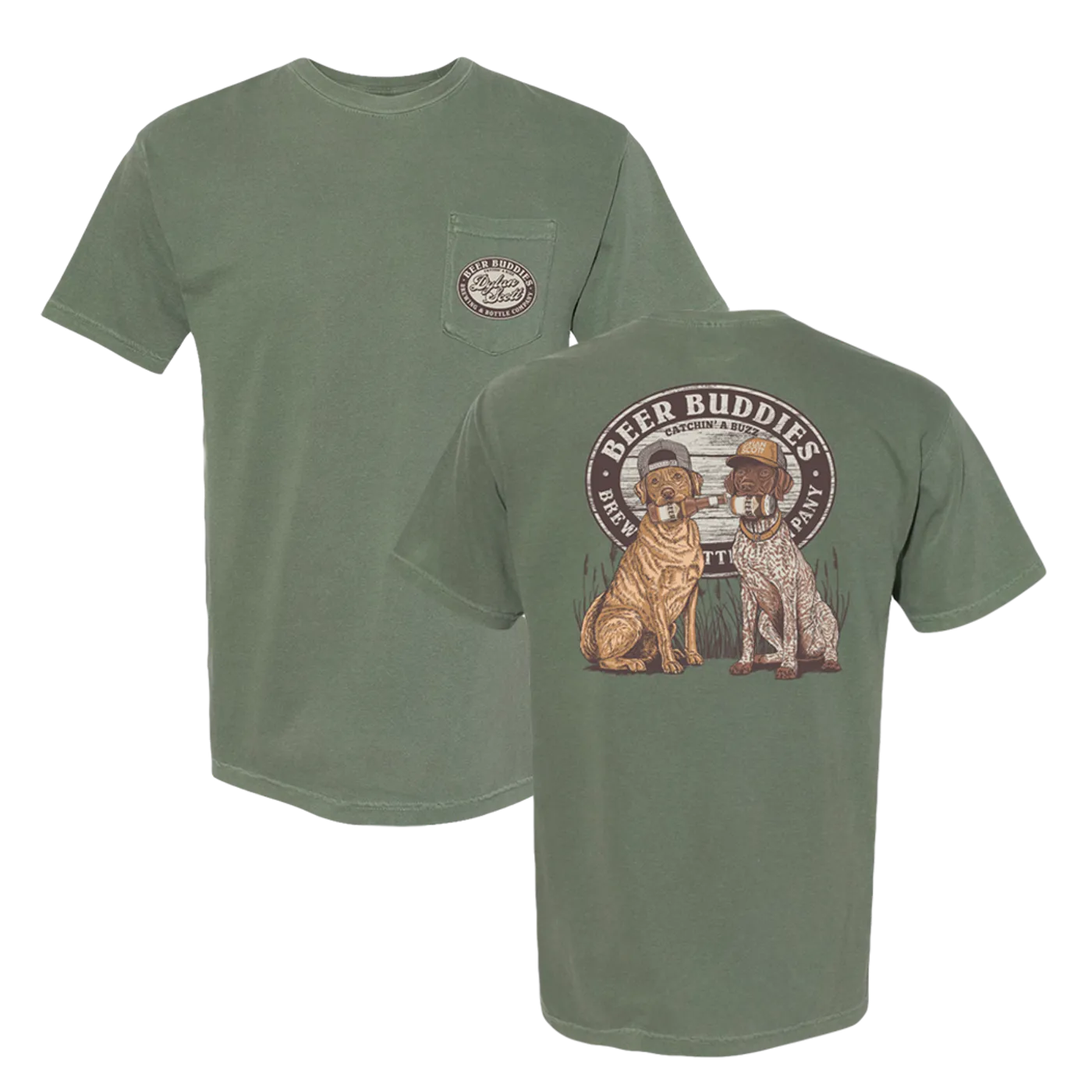 Dylan Scott Beer Buddies Pup Tee