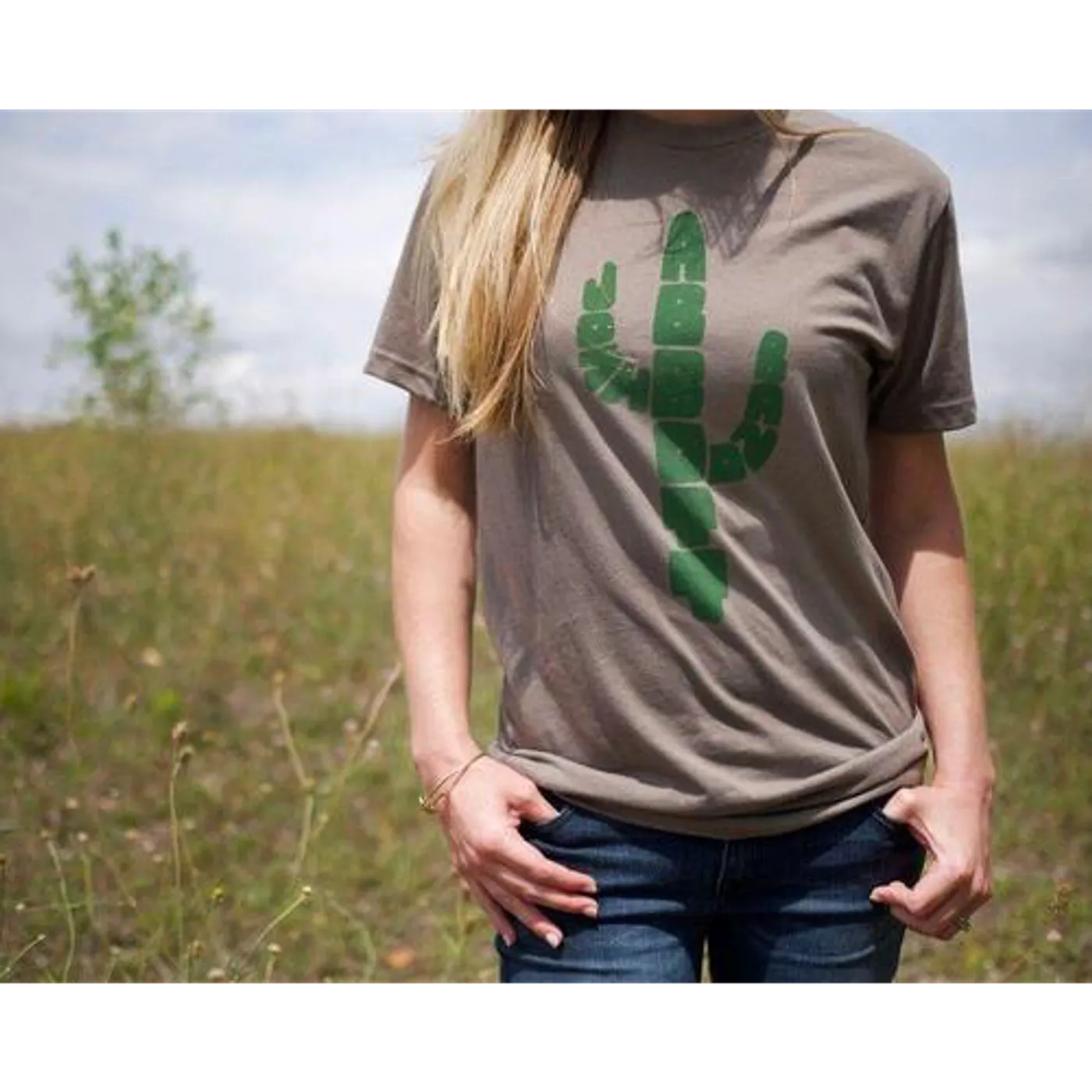 Josh Abbott Band Grey Cactus T-shirt