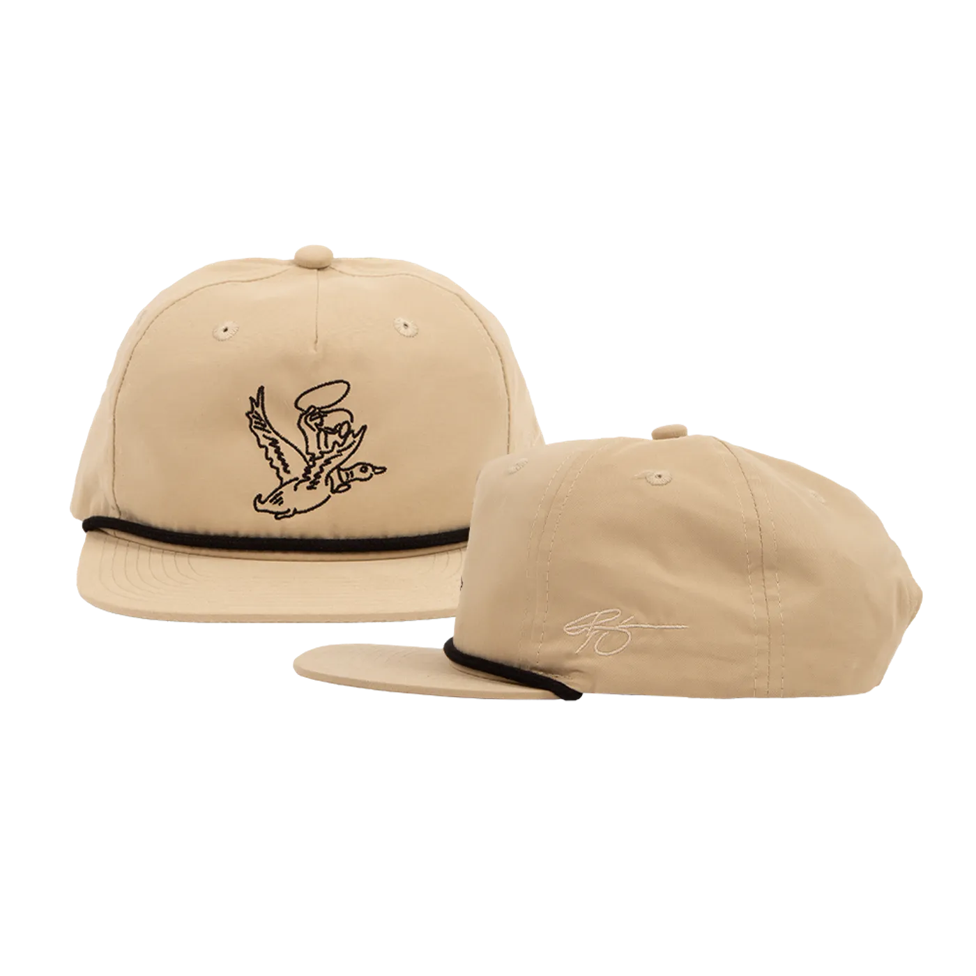 Riley Green Embroidered Duckman Hat - Birch