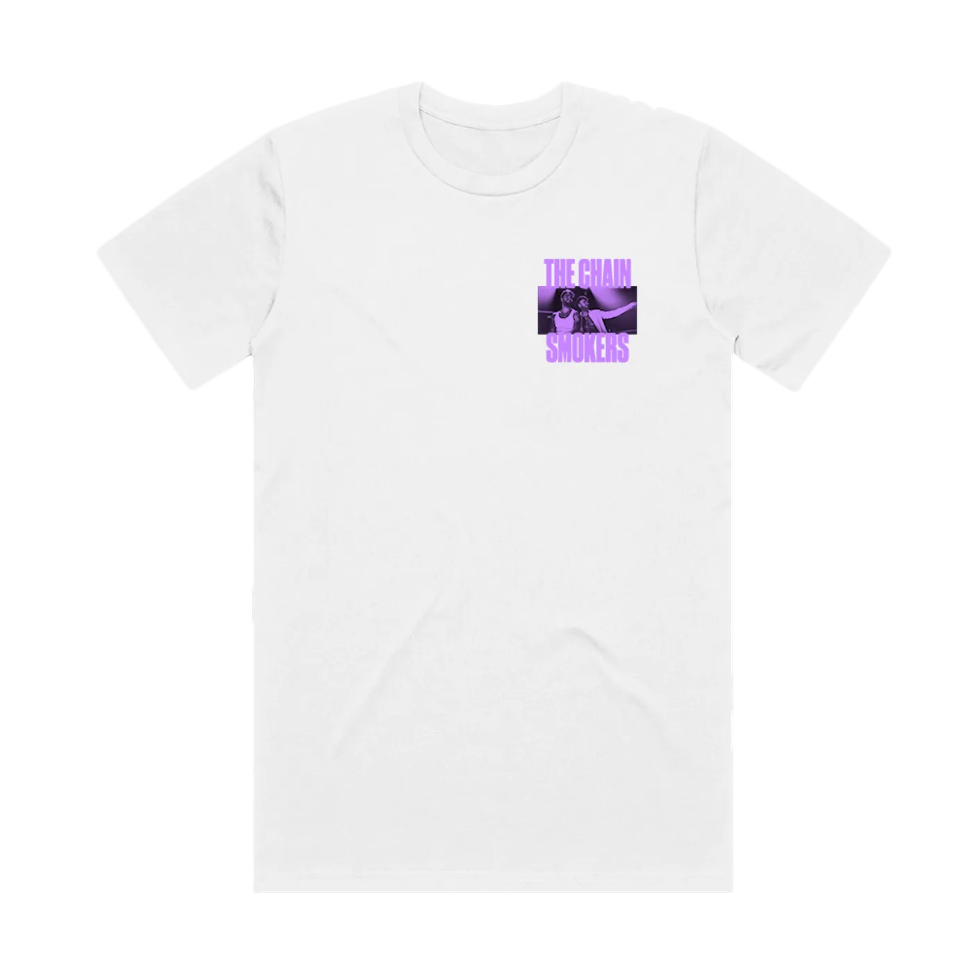 The Chainsmokers Lyrics Tee White