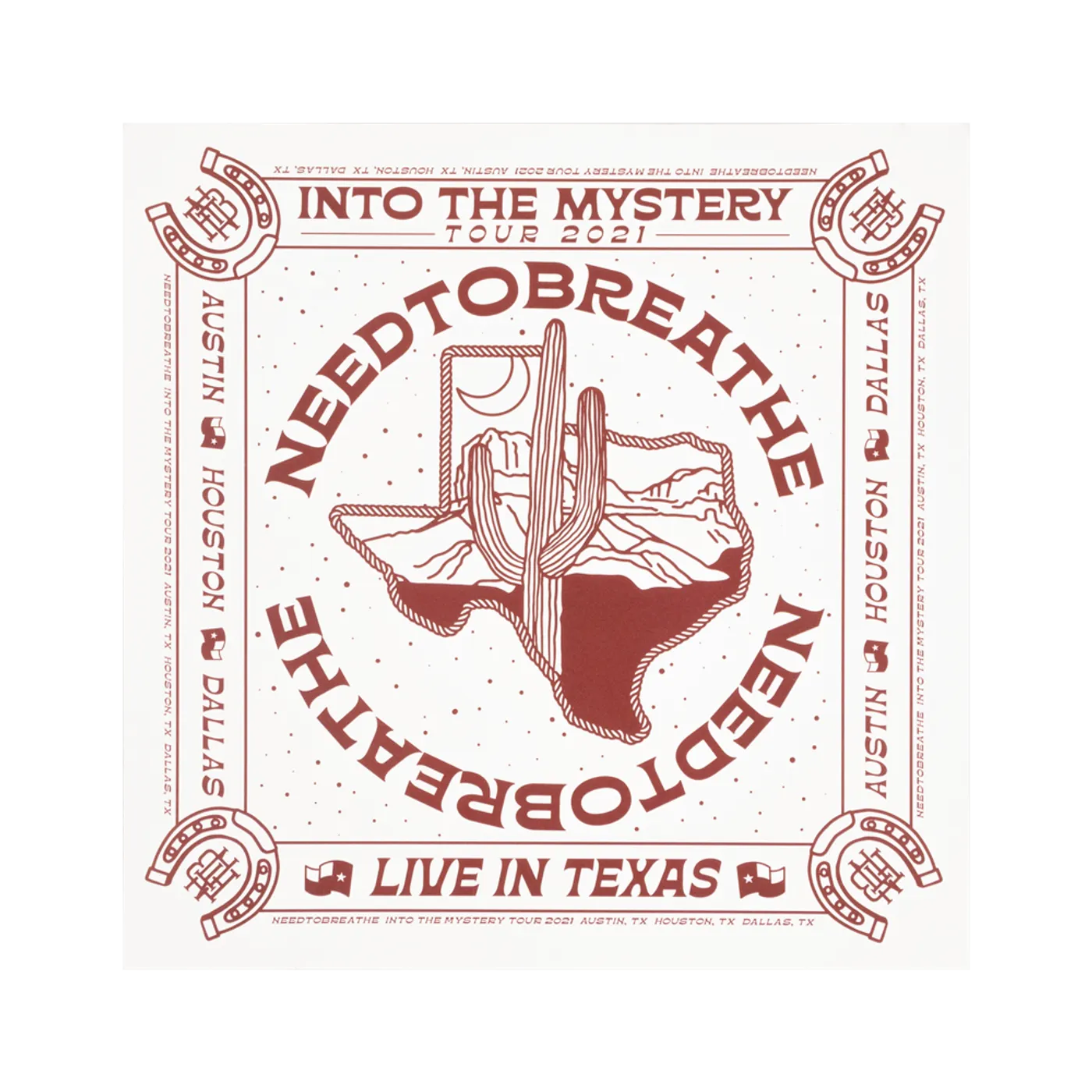 NEEDTOBREATHE TEXAS 2021 TOUR POSTER