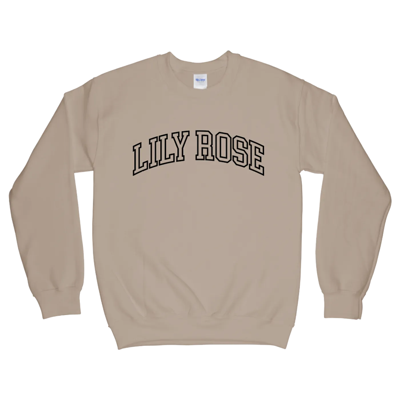 Lily Rose College Crewneck - Tan