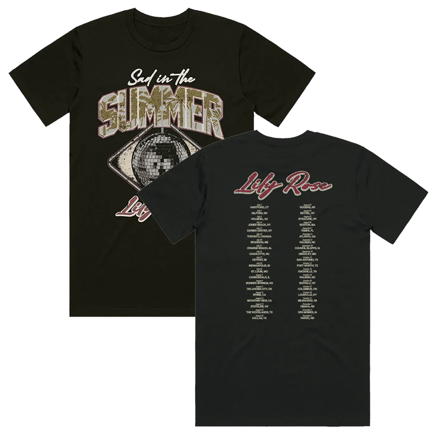 Lily Rose Sad In The Summer Tour Tee