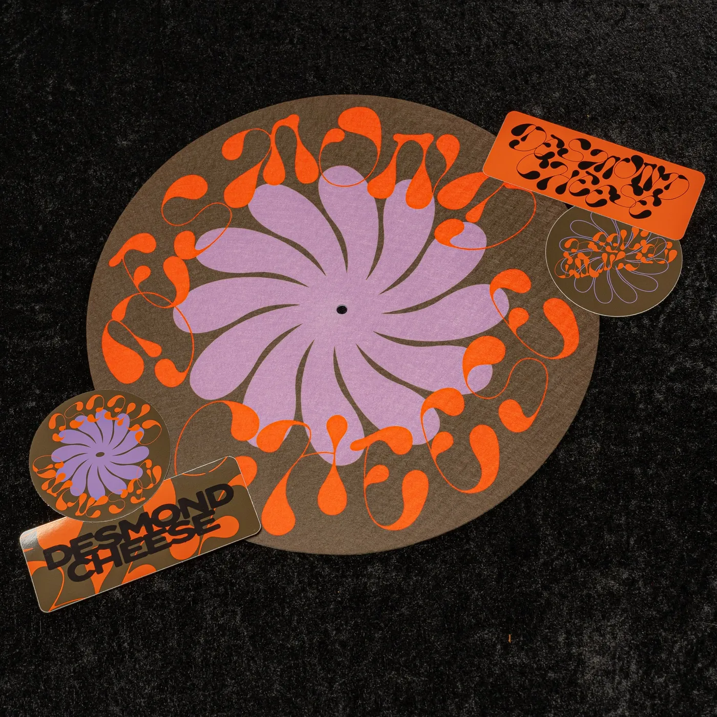 Desmond Cheese Turntable Slipmat and Stickers