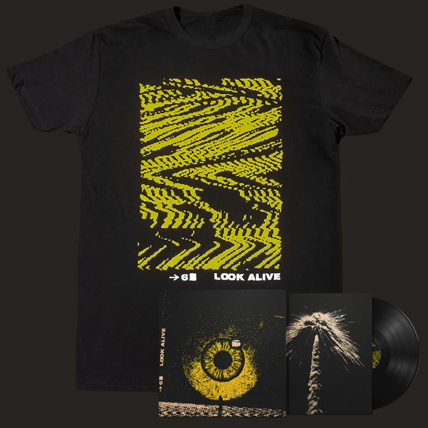 Black Hill Records Black Pistol Fire - Static Tee + Vinyl Bundle